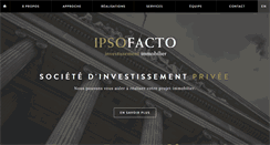 Desktop Screenshot of ipsofactoimmobilier.com